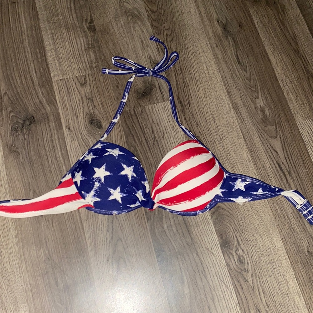 American flag bikini top